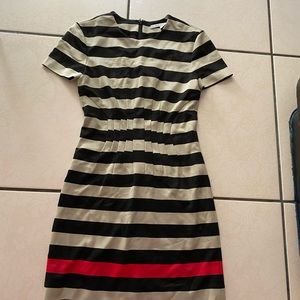 Diane von Furstenberg stripped dress